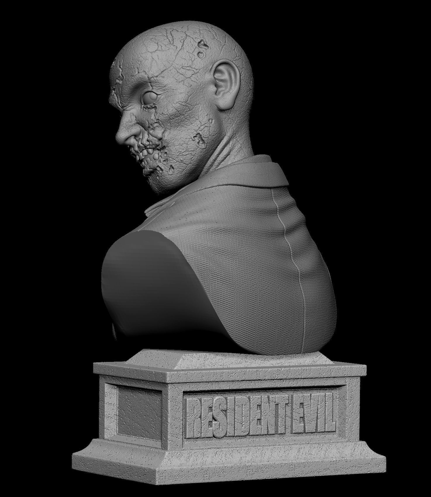 RESIDENT EVIL - FIRST ZOMBIE 3D print model_9