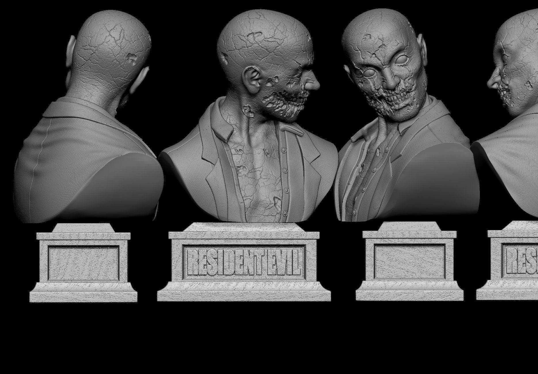 RESIDENT EVIL - FIRST ZOMBIE 3D print model_11