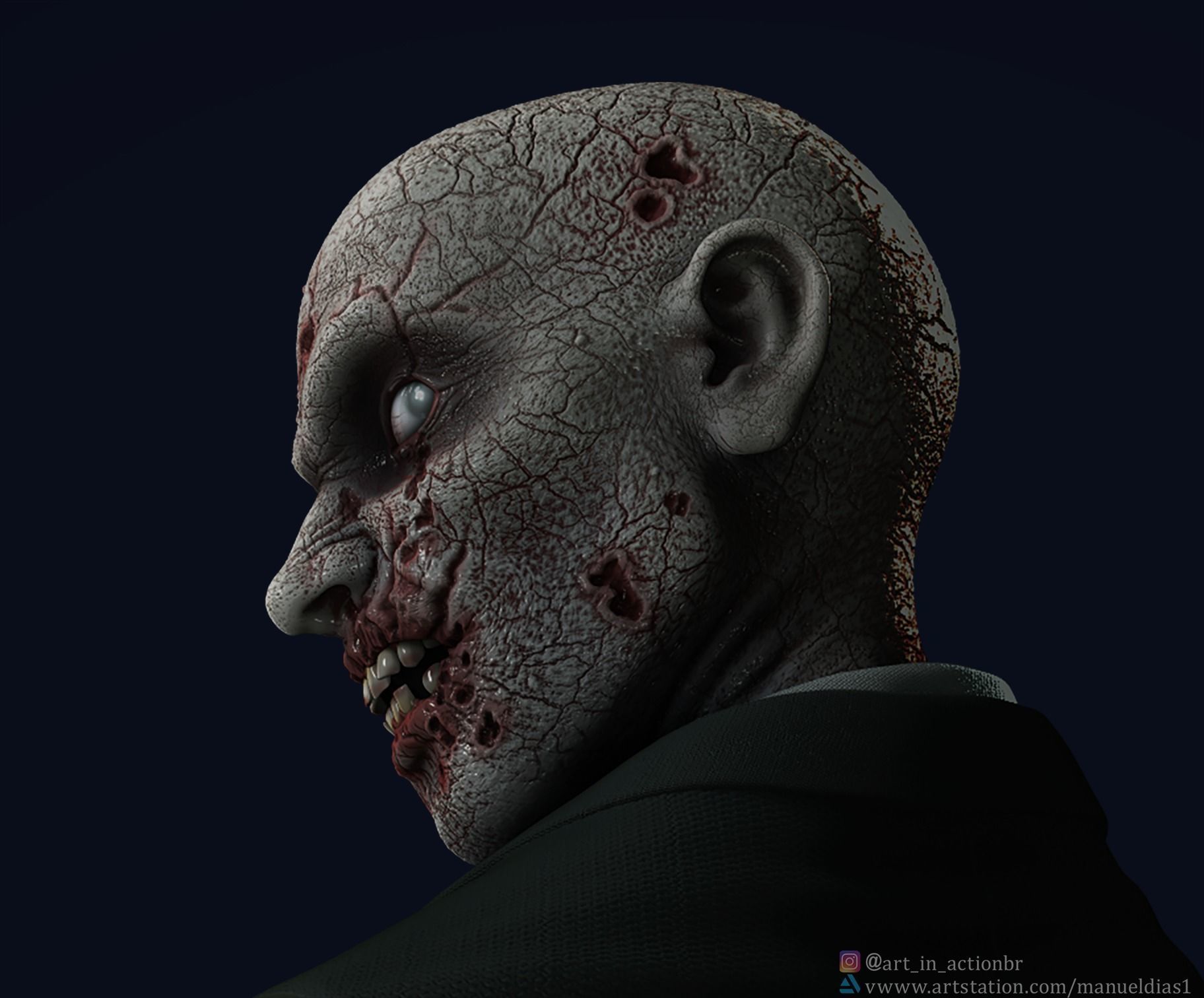 RESIDENT EVIL - FIRST ZOMBIE 3D print model_2