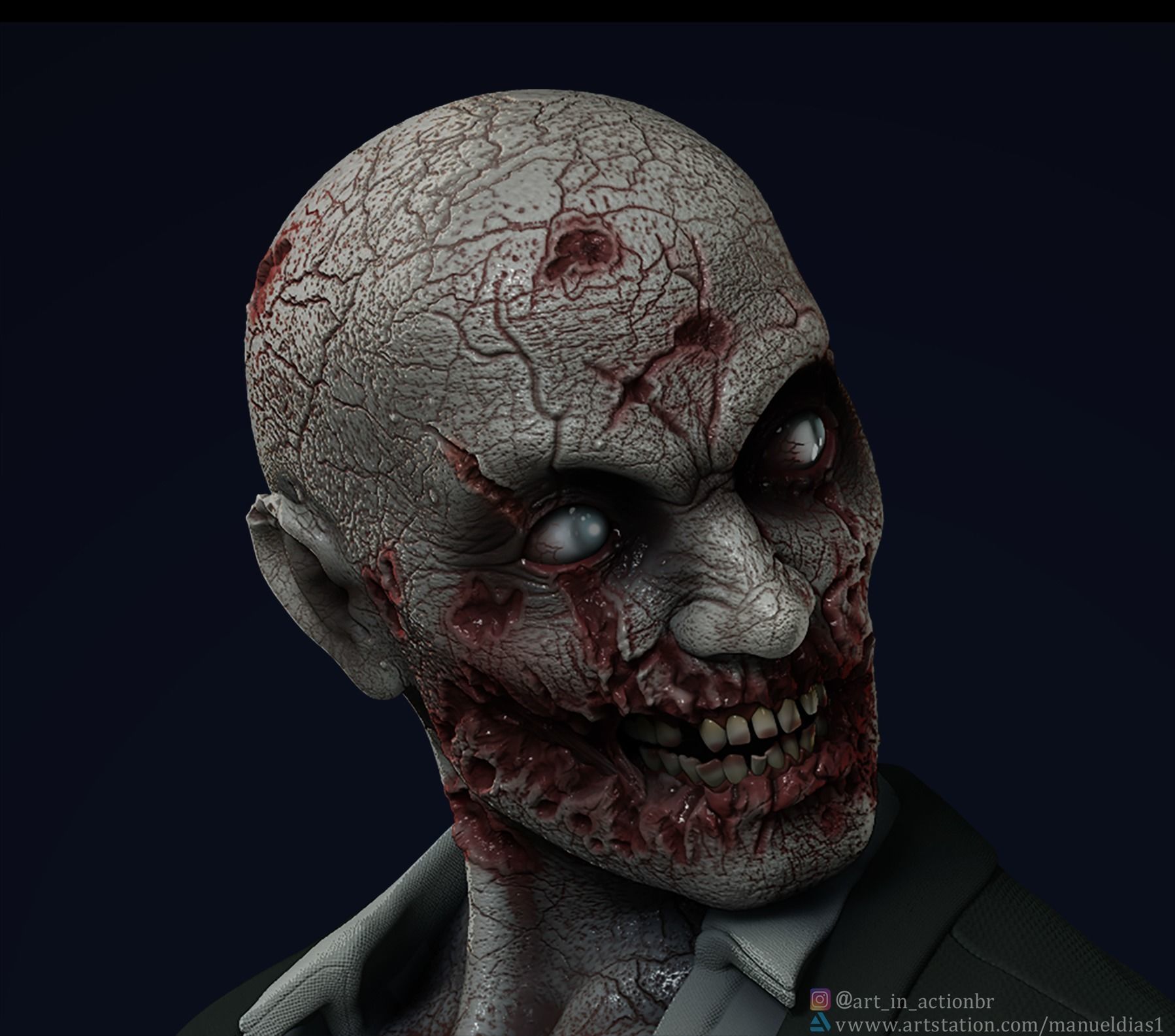 RESIDENT EVIL - FIRST ZOMBIE 3D print model_3