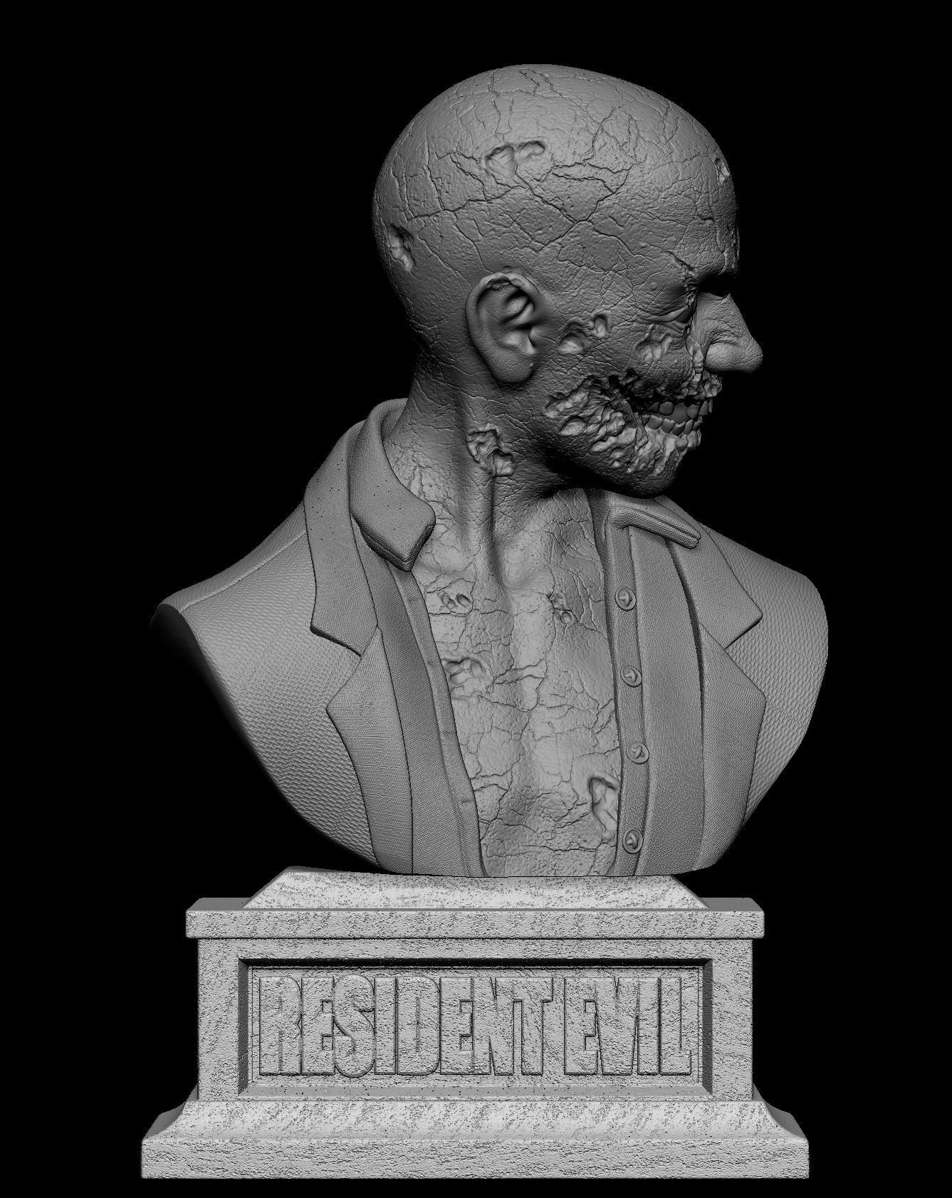 RESIDENT EVIL - FIRST ZOMBIE 3D print model_5