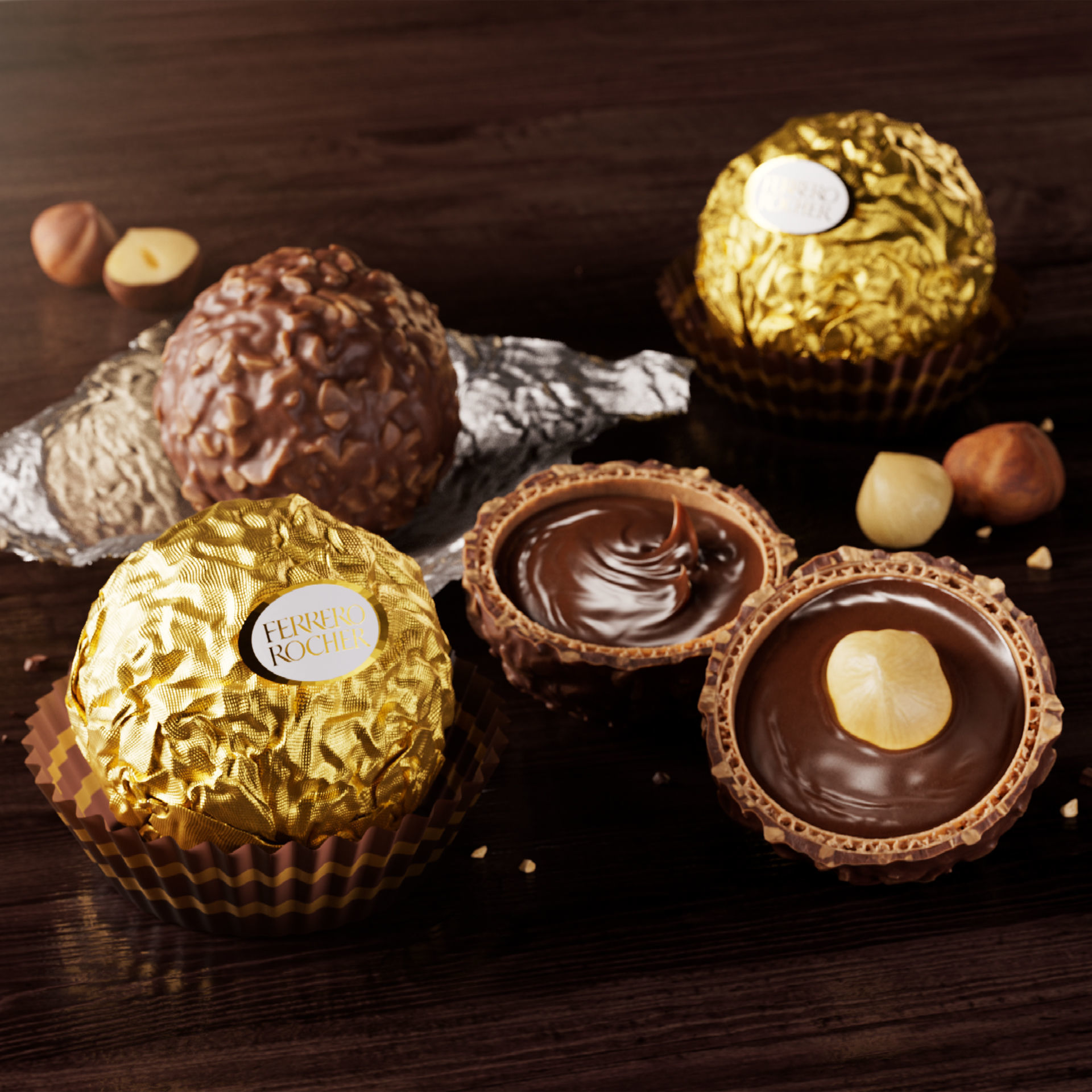 Hazelnuts - Var02 3D model_4