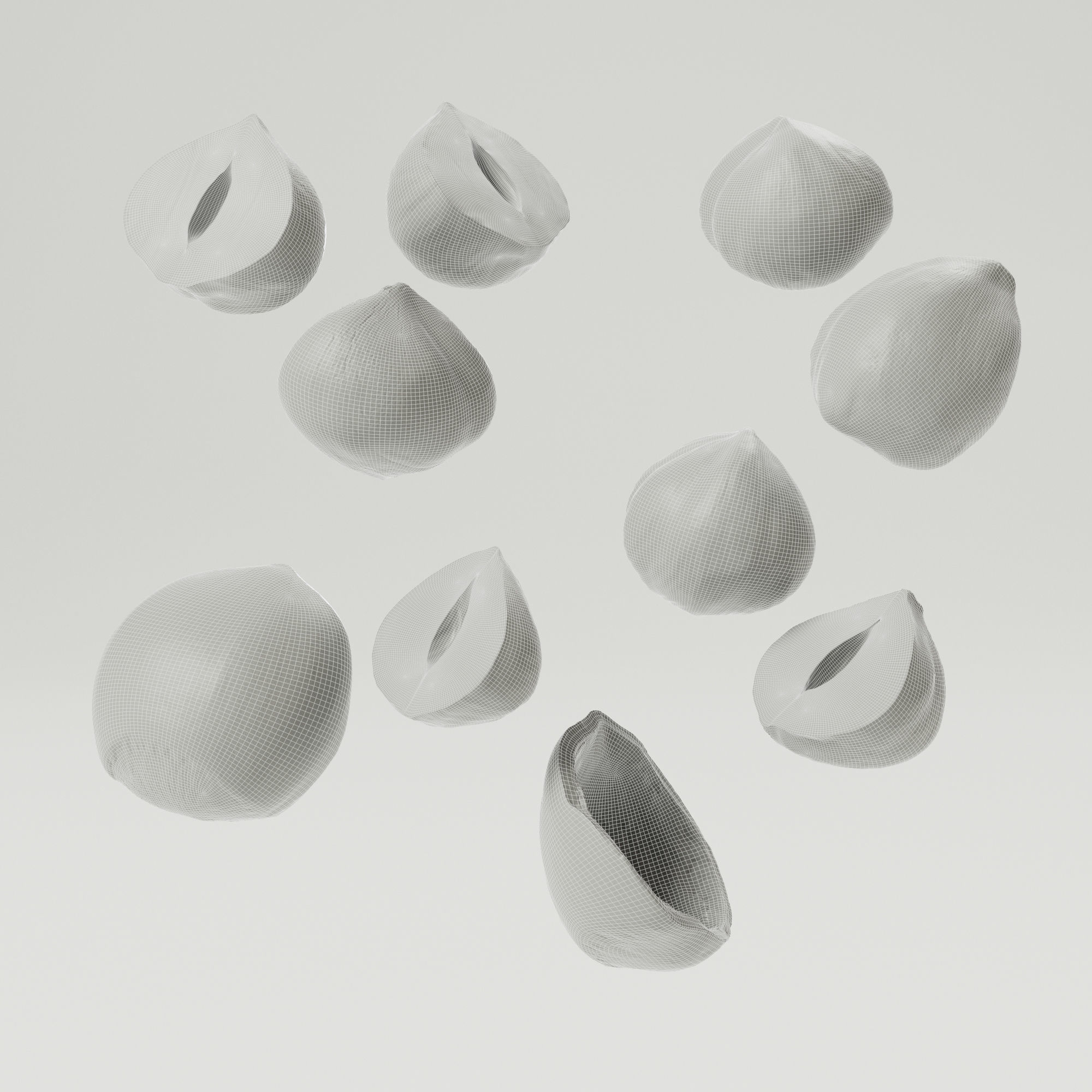 Hazelnuts - Var02 3D model_1