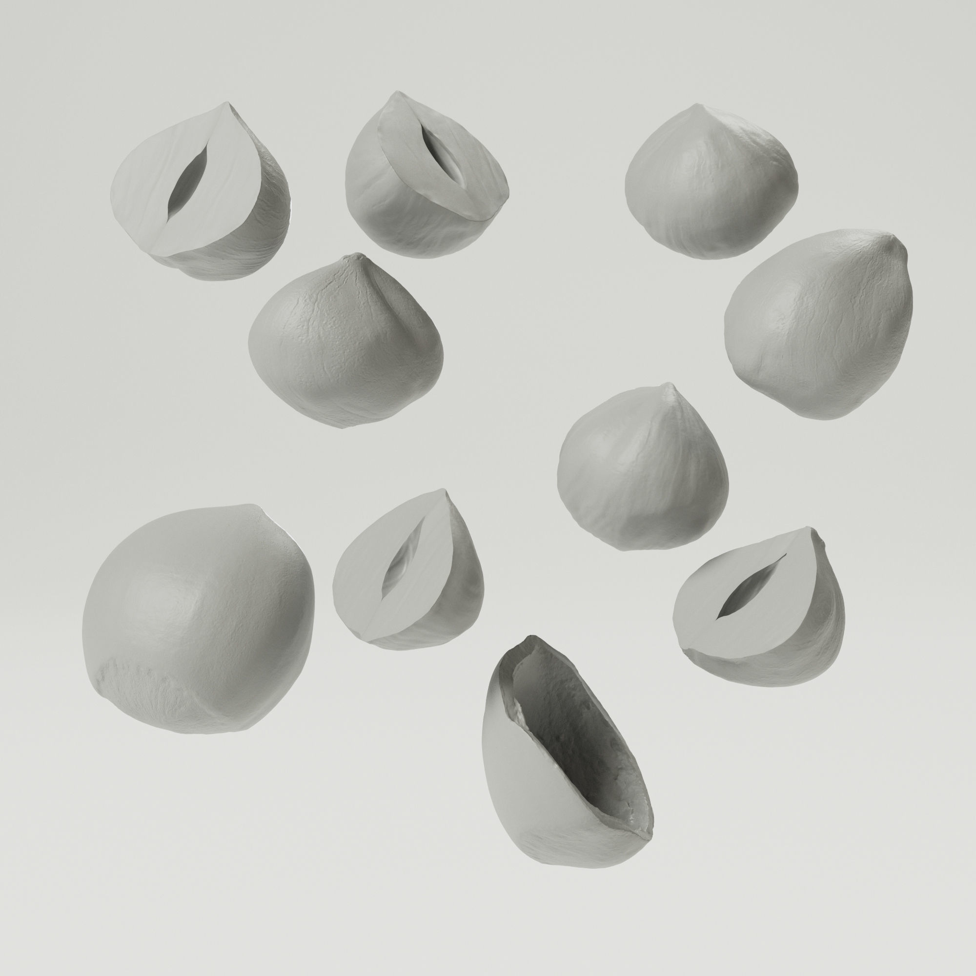 Hazelnuts - Var02 3D model_3