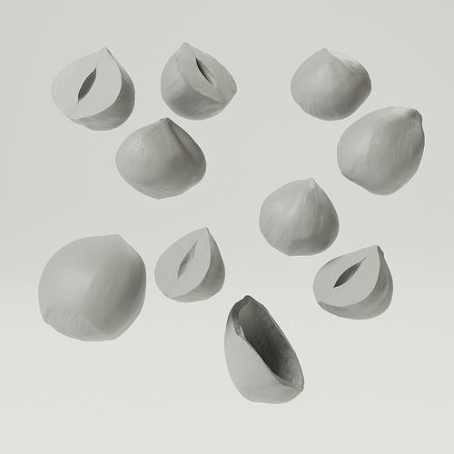 Hazelnuts - Var02 3D model 4