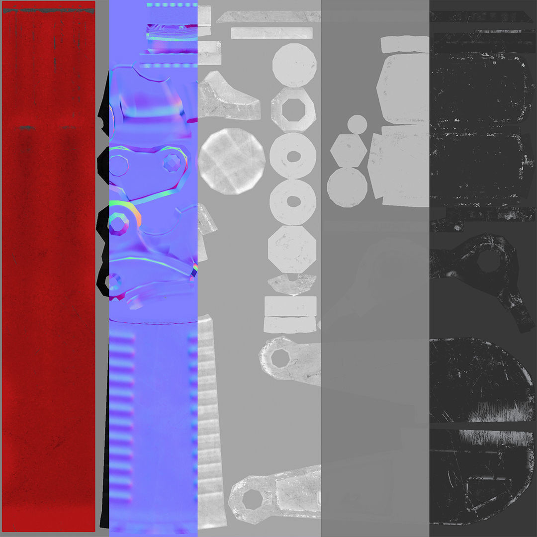 Bolt Cutter 3D model_9