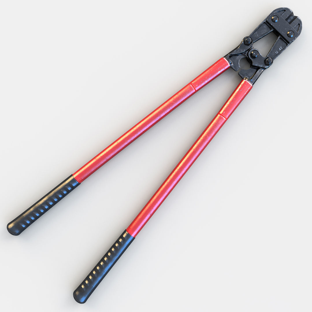 Bolt Cutter 3D model_1