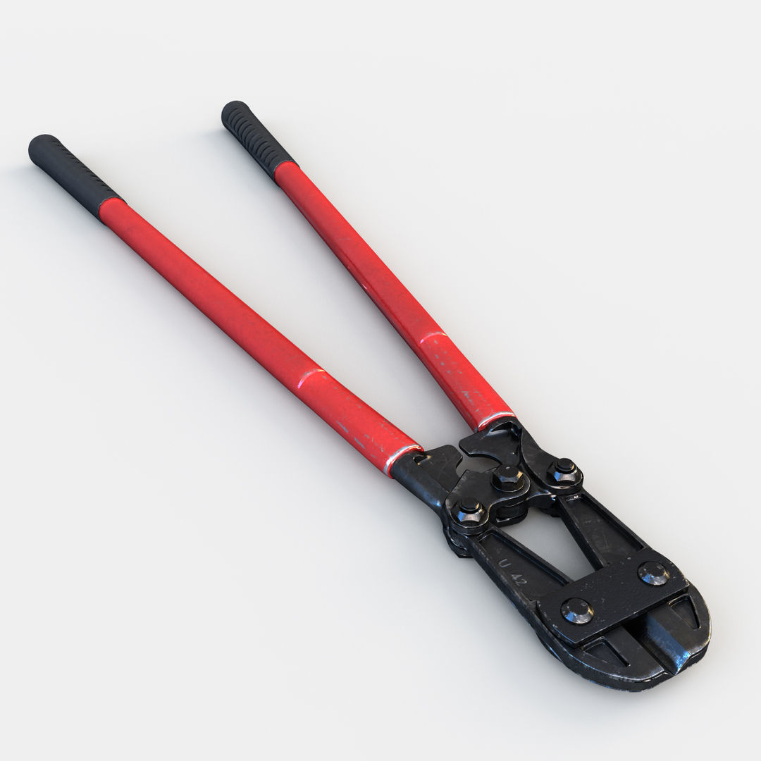 Bolt Cutter 3D model_2