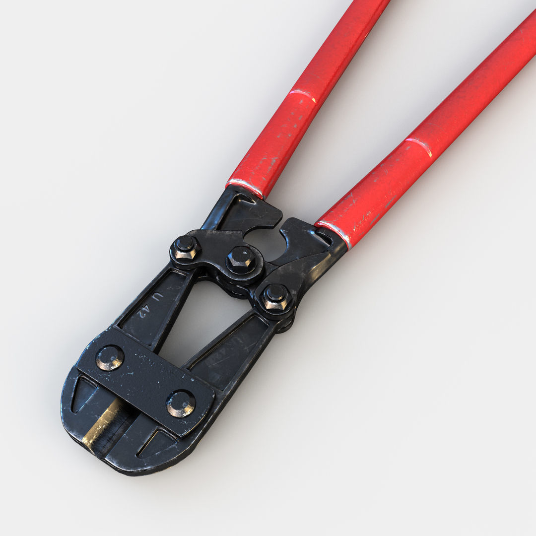 Bolt Cutter 3D model_3