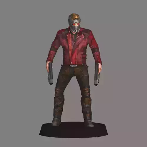 Starlord Avengers Endgame LOW POLY 