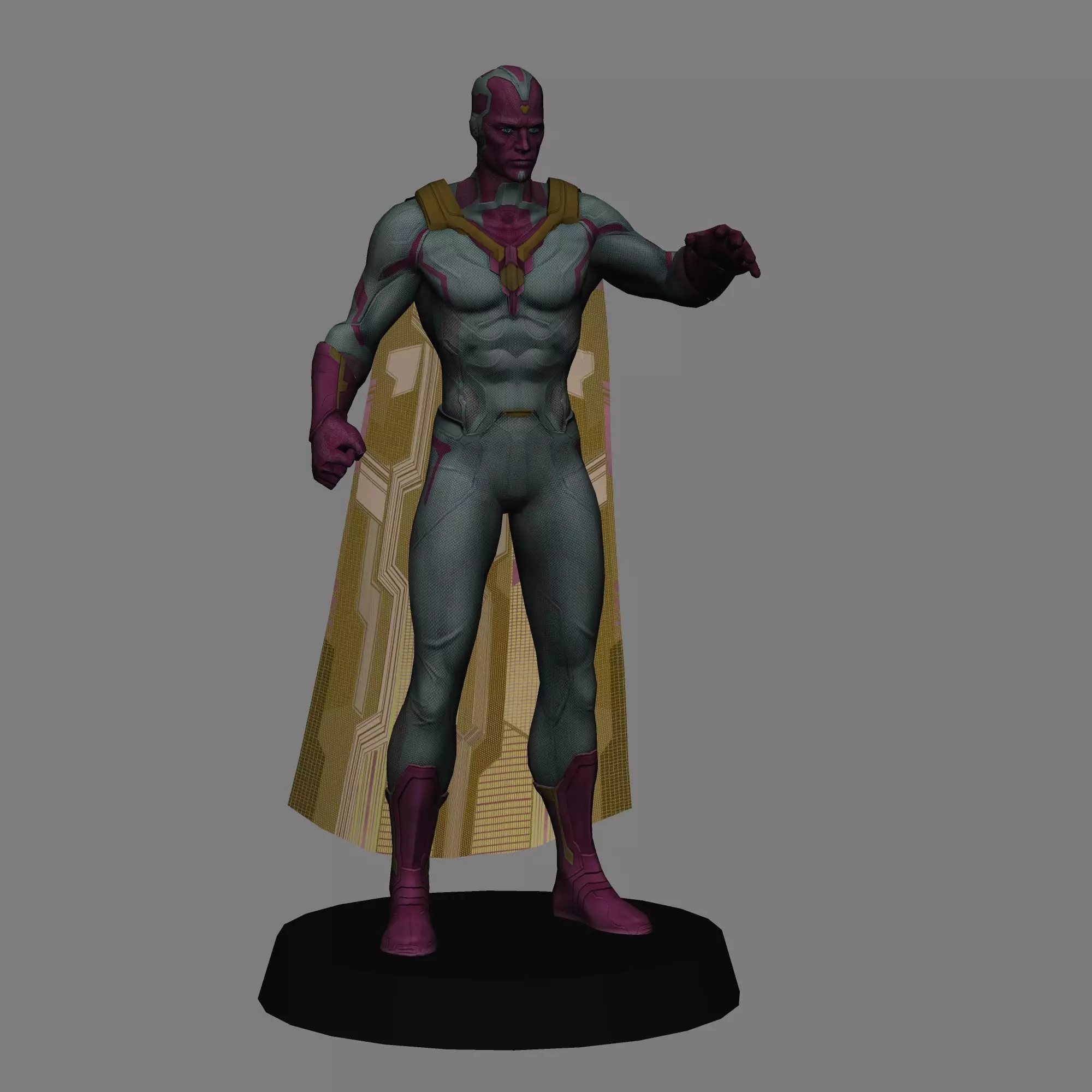 Vision Avengers Infinity War LOW POLY 3D print model