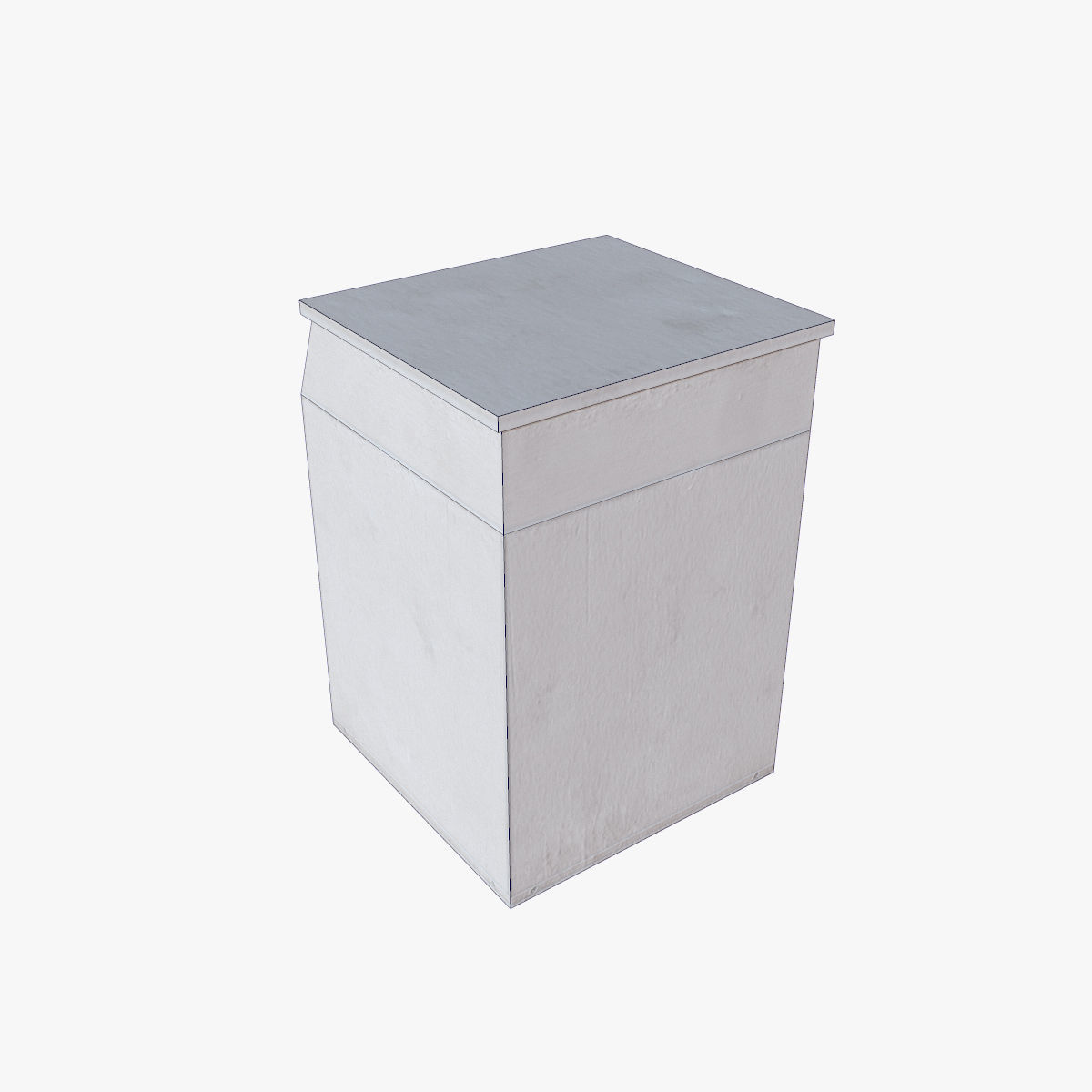 Old washing machine Low-poly 3D model_10