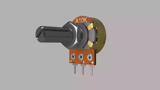 10K Potentiometer without PCB Board 3D print model