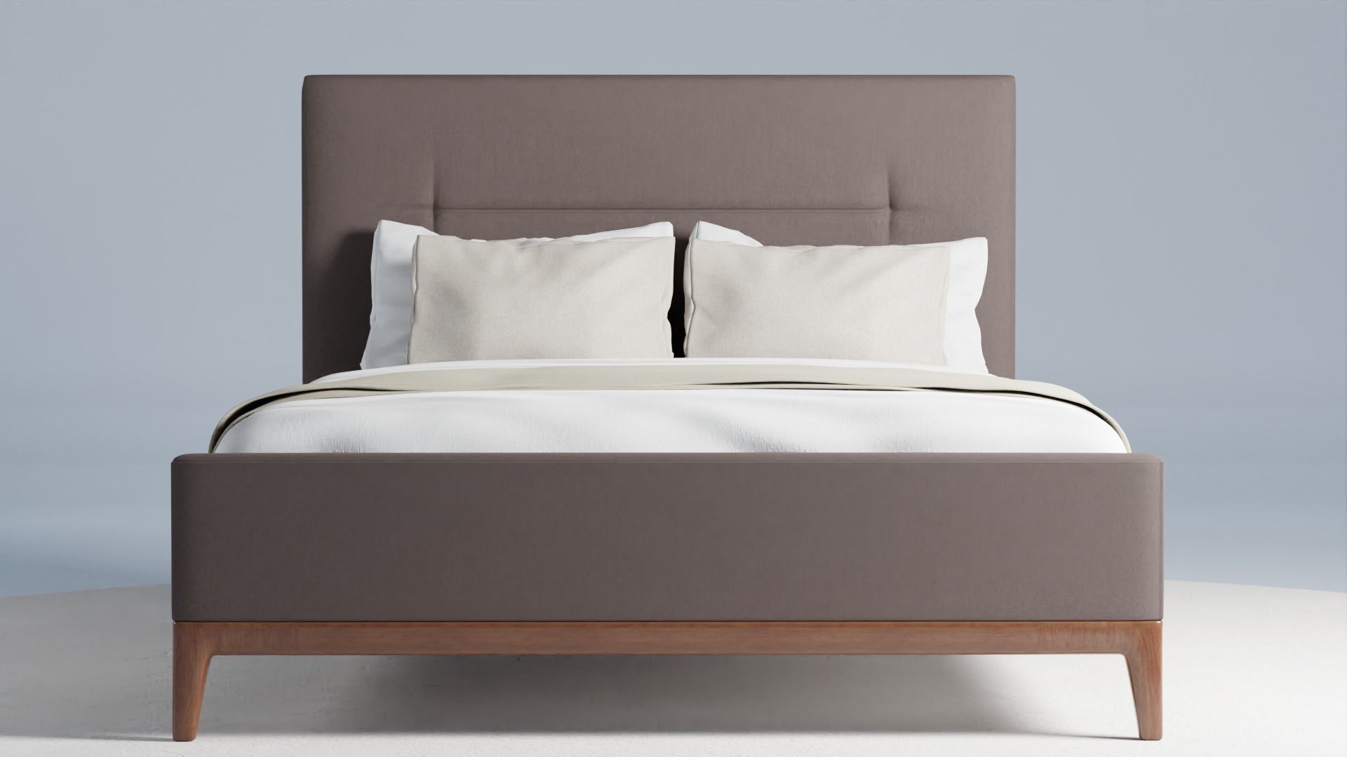 West Elm Parker Bed 3D model CGTrader