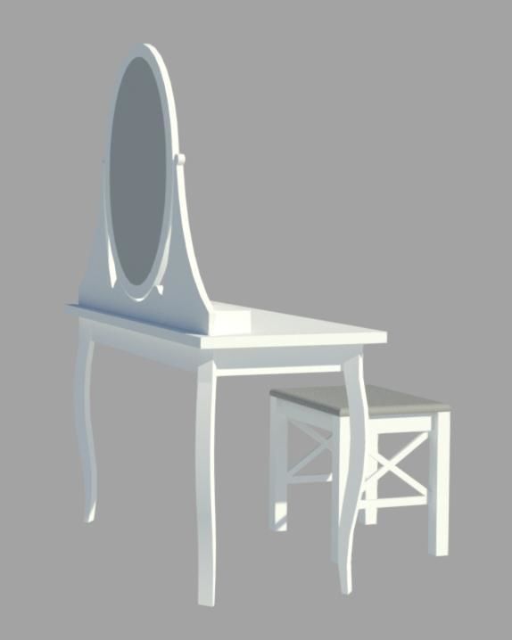 HEMNES - ikea 3d model 3D model_8