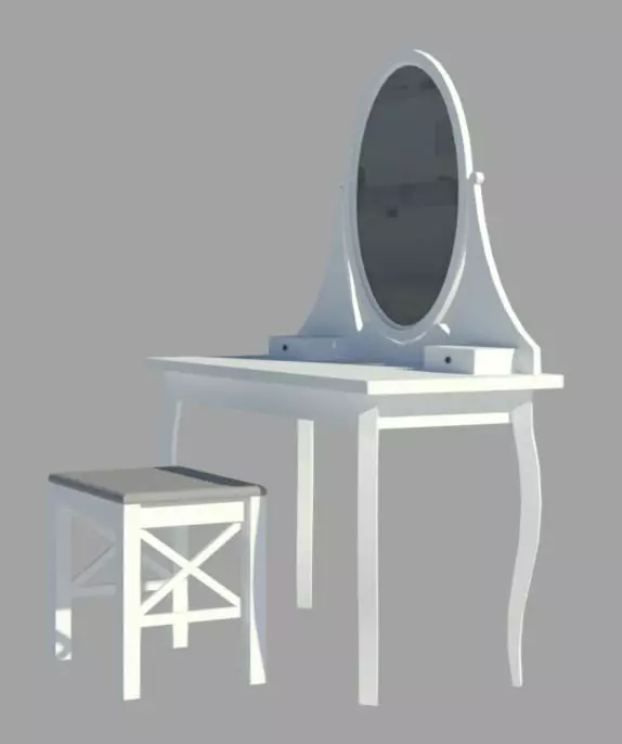 HEMNES - ikea 3d model 3D model_0