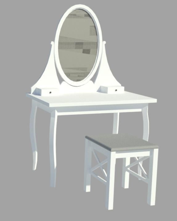 HEMNES - ikea 3d model 3D model_5
