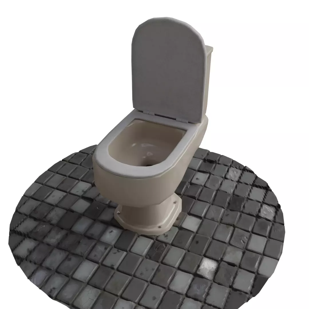 Toilet 3D Model Low-poly 3D model