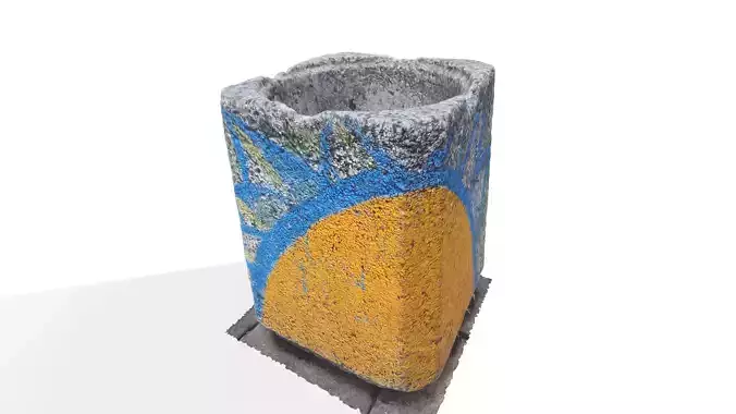 Mosaic Trash Can