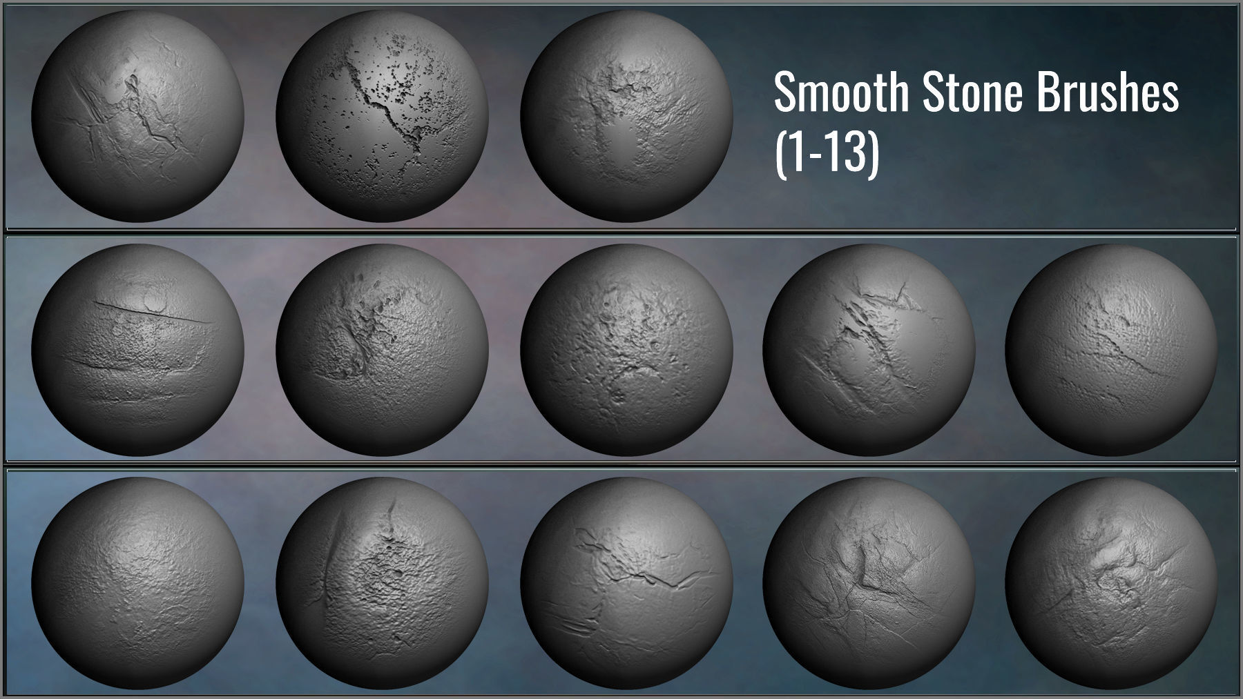 Stone Maker for ZBrush 171 ZBrush Brushes And 50 Alphas Texture_17