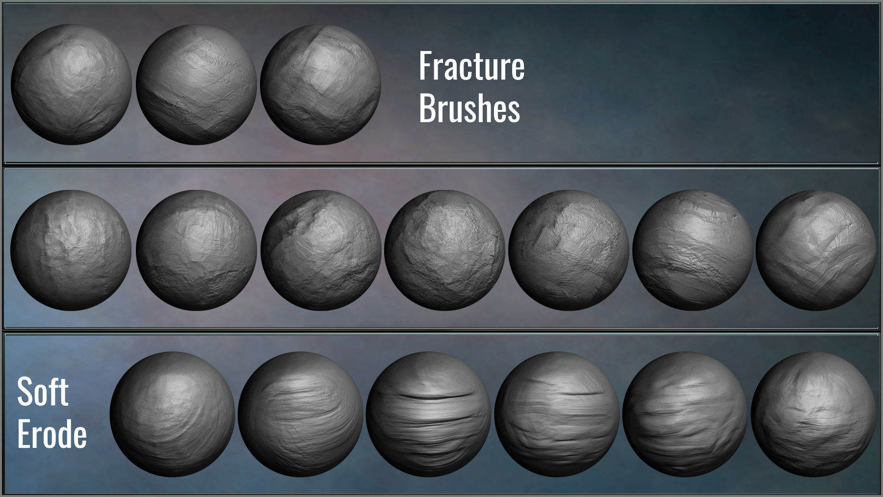 Stone Maker for ZBrush 171 ZBrush Brushes And 50 Alphas Texture_12
