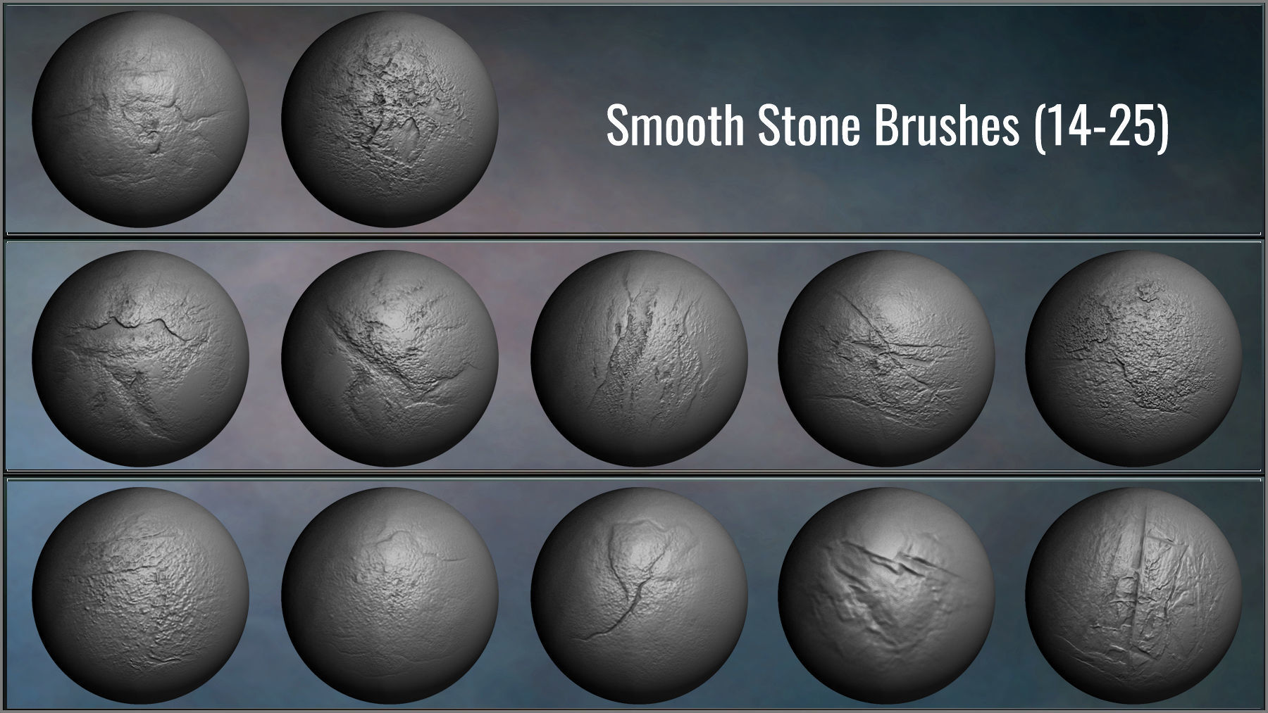 Stone Maker for ZBrush 171 ZBrush Brushes And 50 Alphas Texture_18