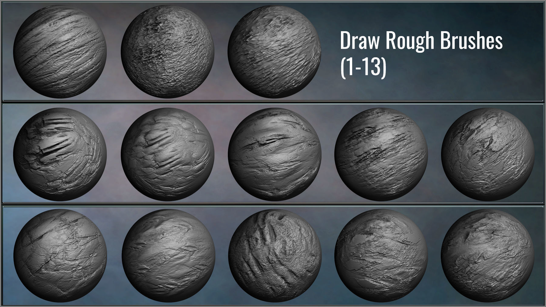 Stone Maker for ZBrush 171 ZBrush Brushes And 50 Alphas Texture_6