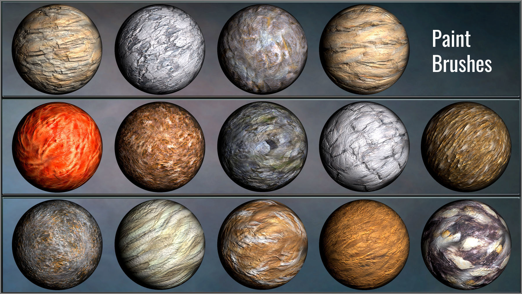 Stone Maker for ZBrush 171 ZBrush Brushes And 50 Alphas Texture_8