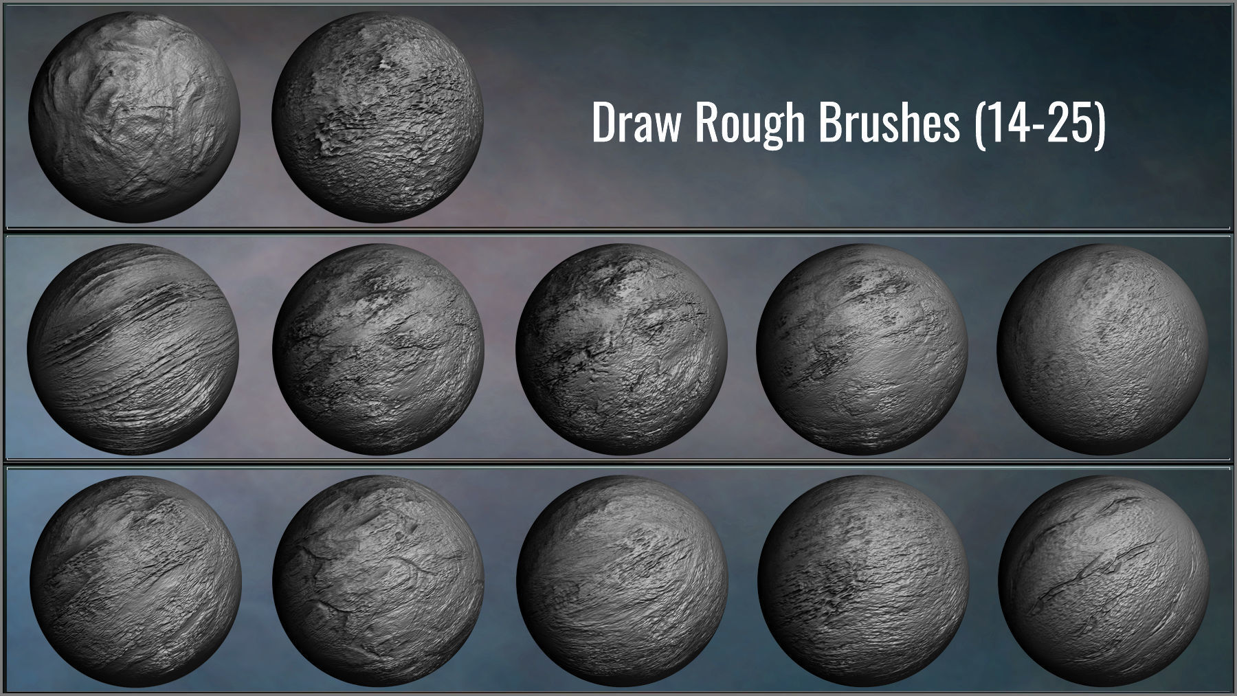 Stone Maker for ZBrush 171 ZBrush Brushes And 50 Alphas Texture_7