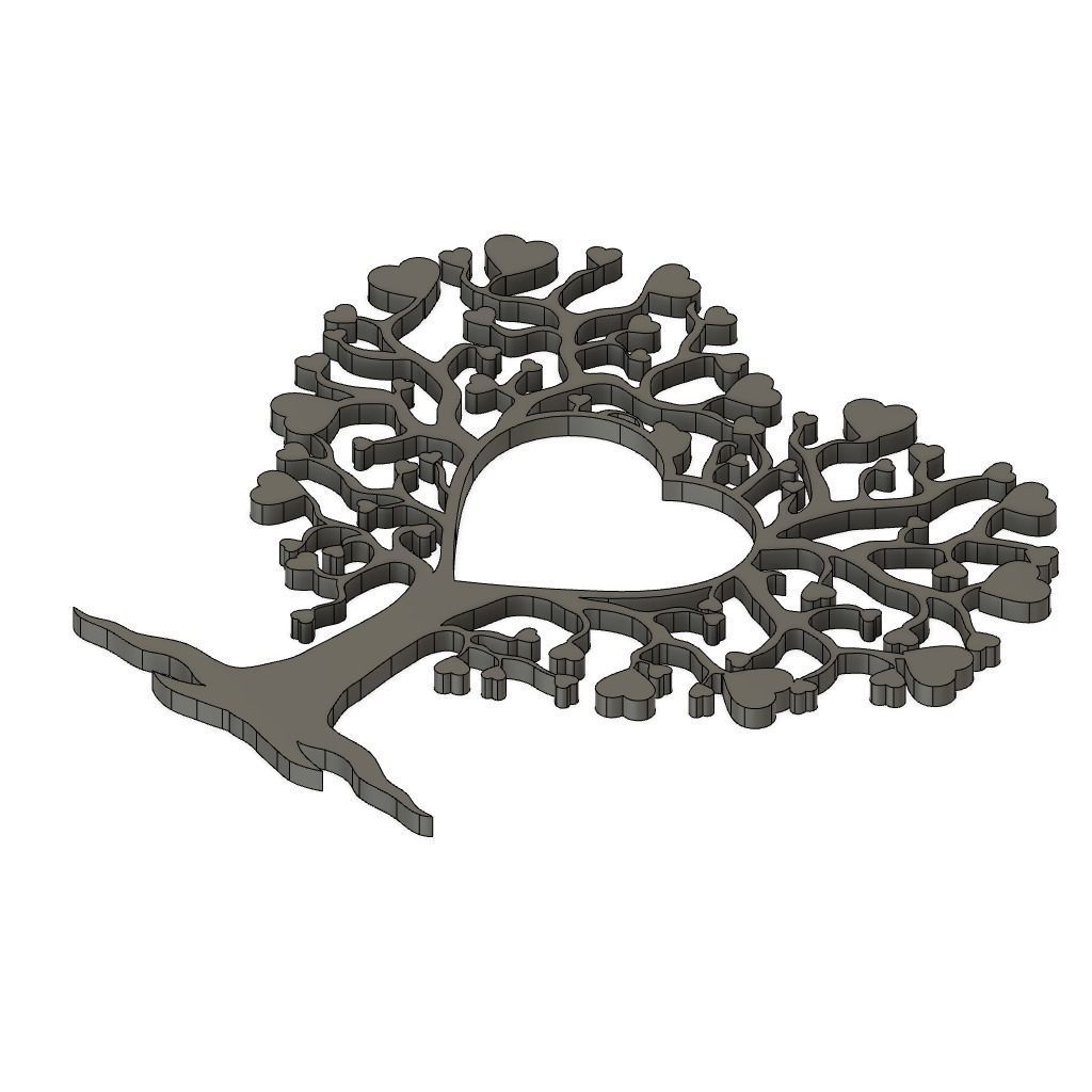 Family Tree Of Love Decor 3D model 3D printable CGTrader