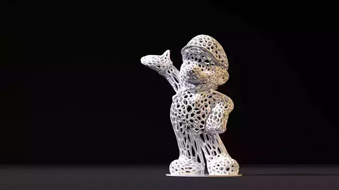 Super Mario 3D print model