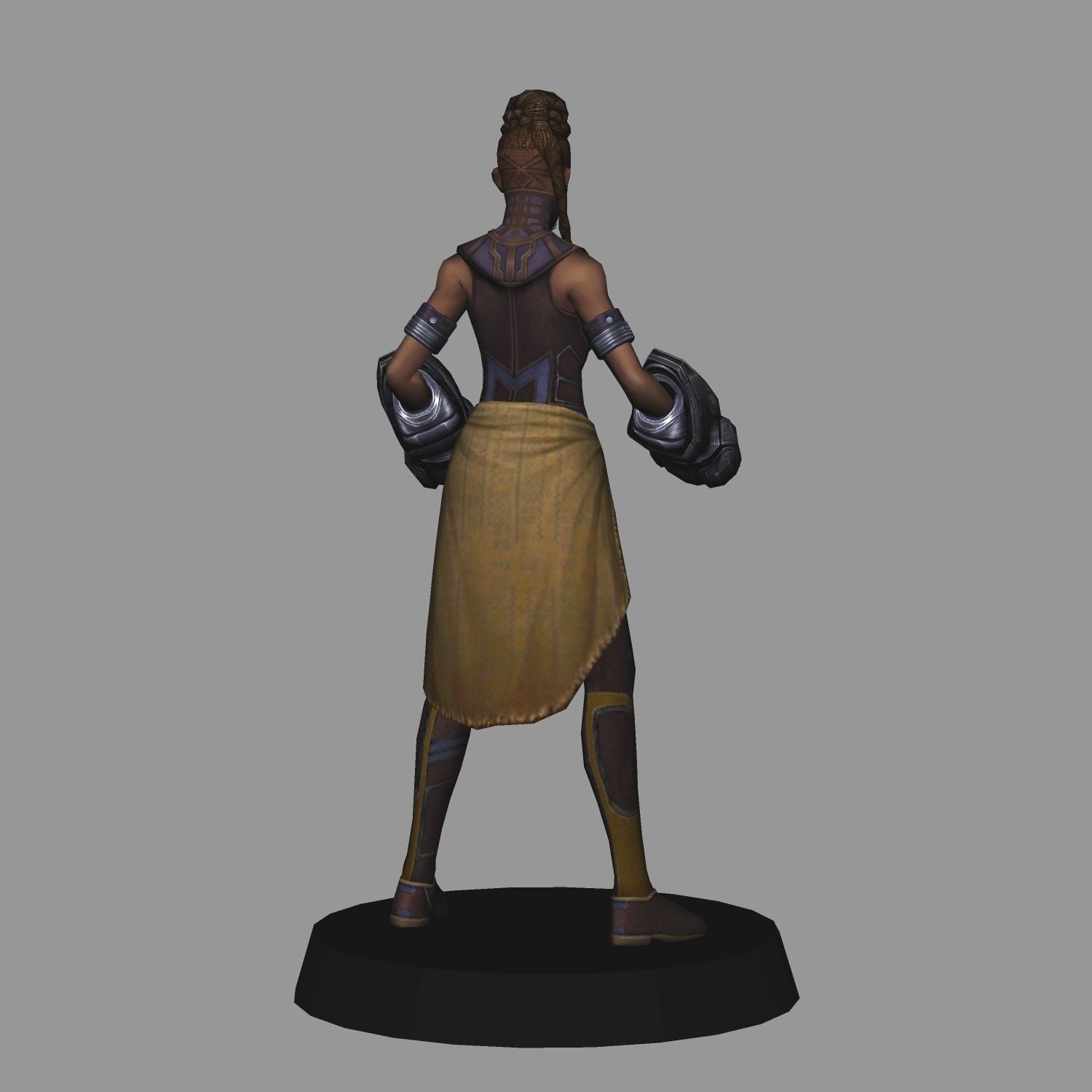 Shuri Avengers Endgame LOW POLY 3D print model_3