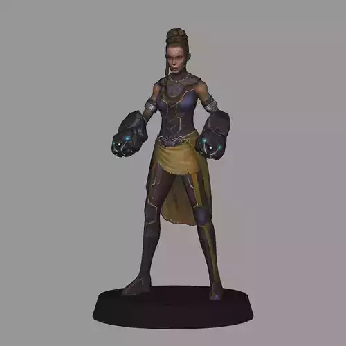 Shuri Avengers Endgame LOW POLY
