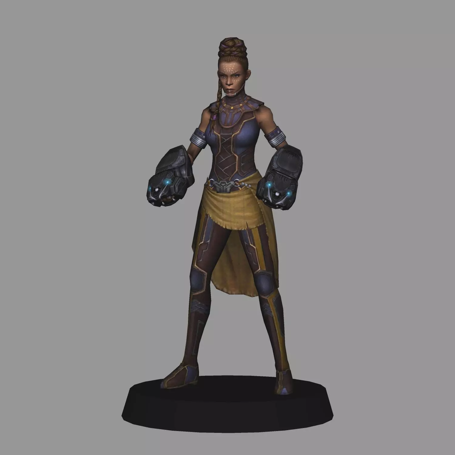 Shuri Avengers Endgame LOW POLY 3D print model_0