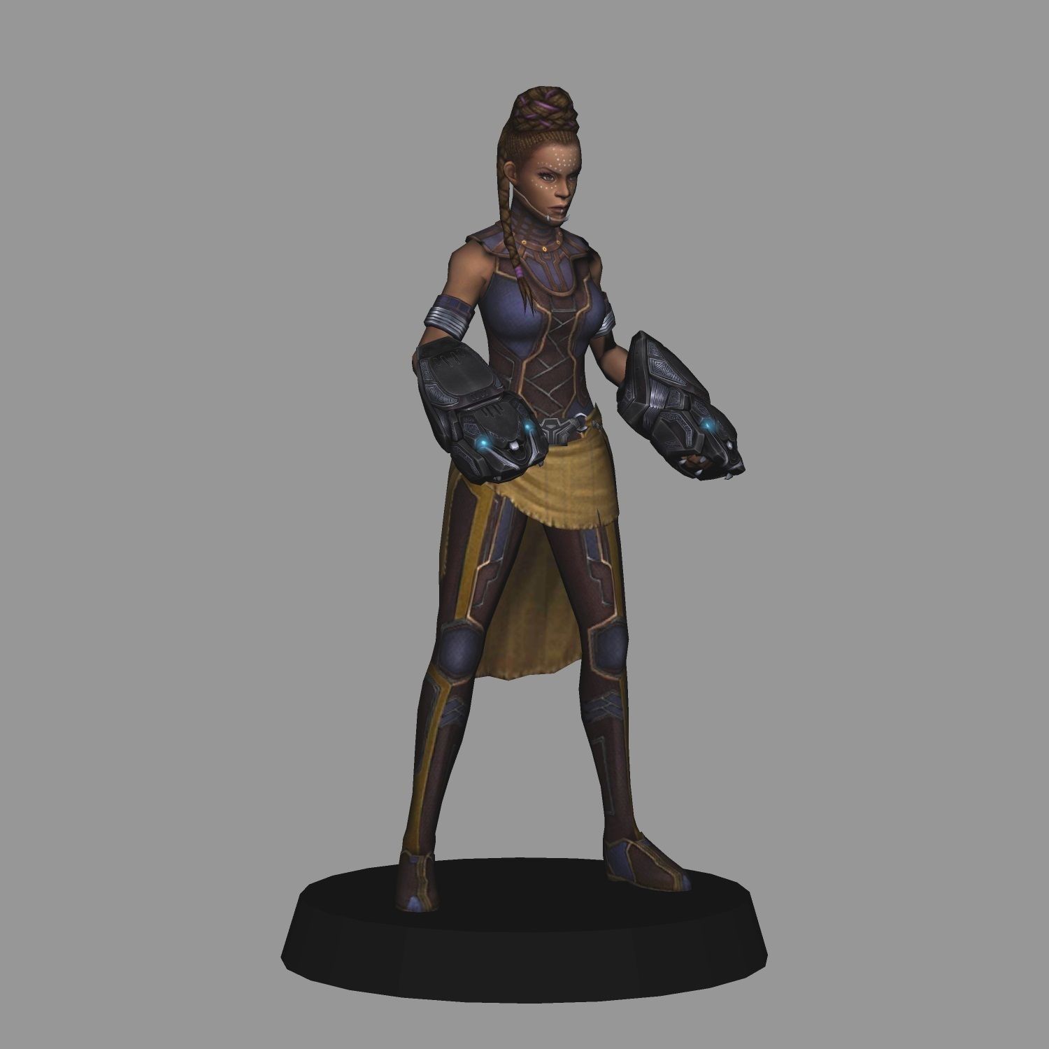 Shuri Avengers Endgame LOW POLY 3D print model_5