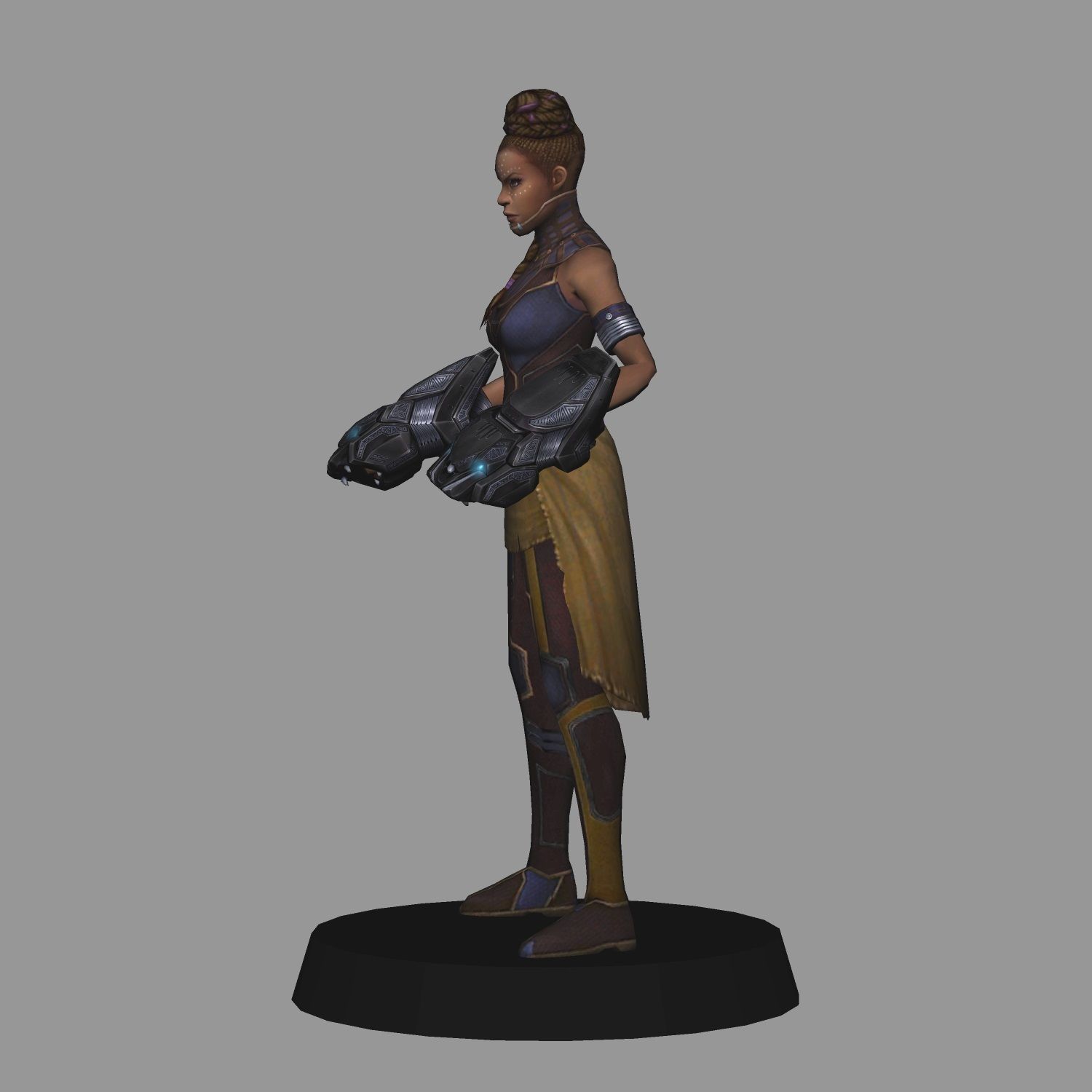 Shuri Avengers Endgame LOW POLY 3D print model_1