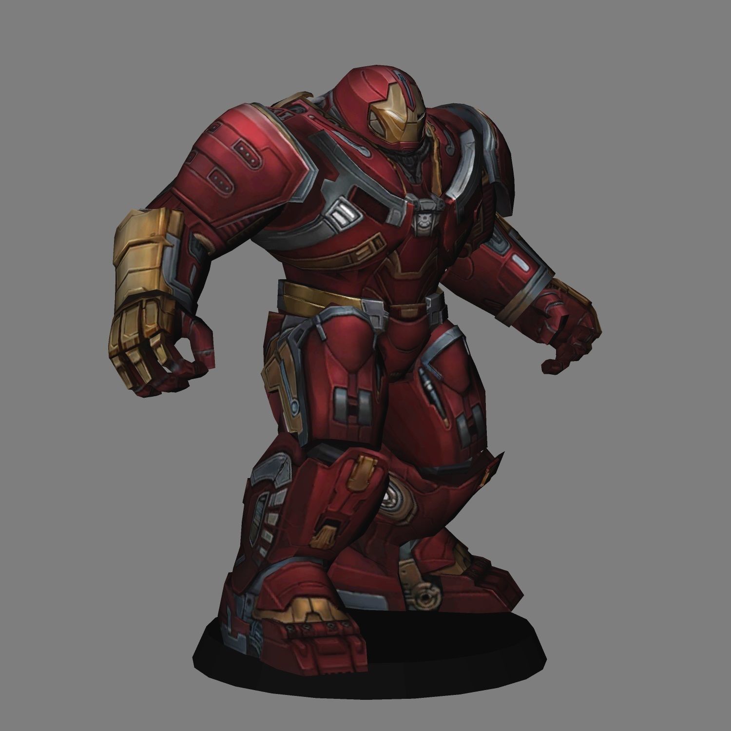 Hulkbuster V2 Avengers Infinity War LOW POLY 3D print model_5
