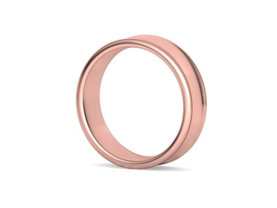 Concave Plain Band 6mm wide 4-13us sizes 3dmodel 3D print model_22