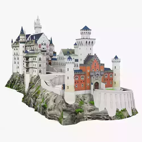 Schloss Neuschwanstein Castle 3D model