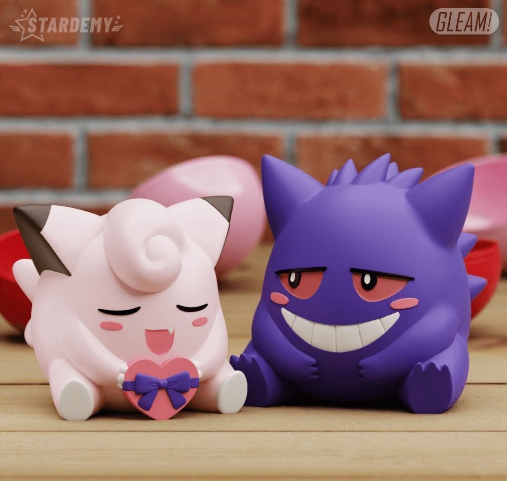 Clefairy Valentines Version NO SUPPORTS 3D print model_4