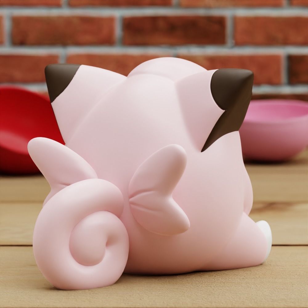 Clefairy Valentines Version NO SUPPORTS 3D print model_2