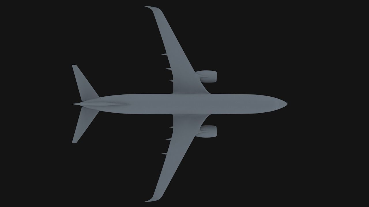 Boeing 737-800 Qatar Ariways Low-poly 3D model_11
