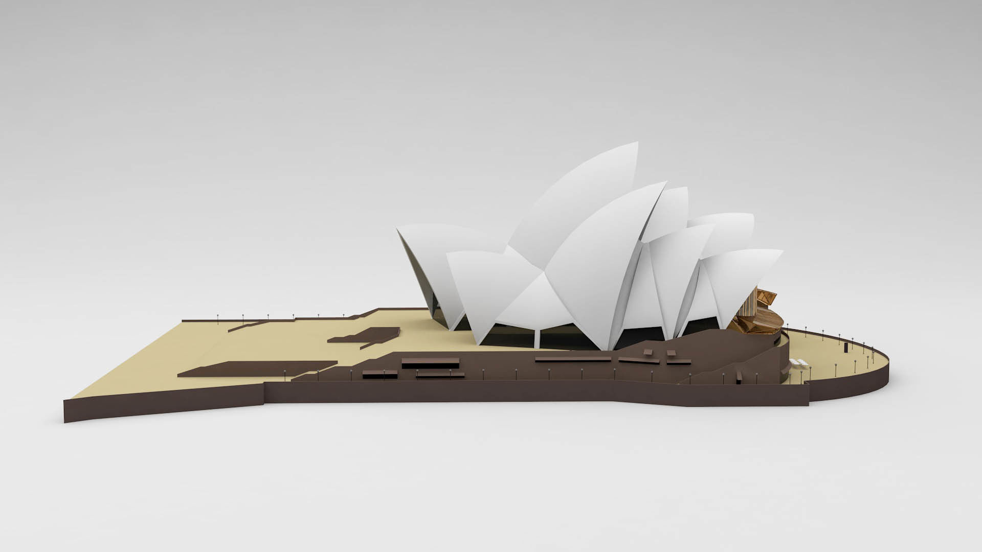 Sidney Opera House 3D model_2