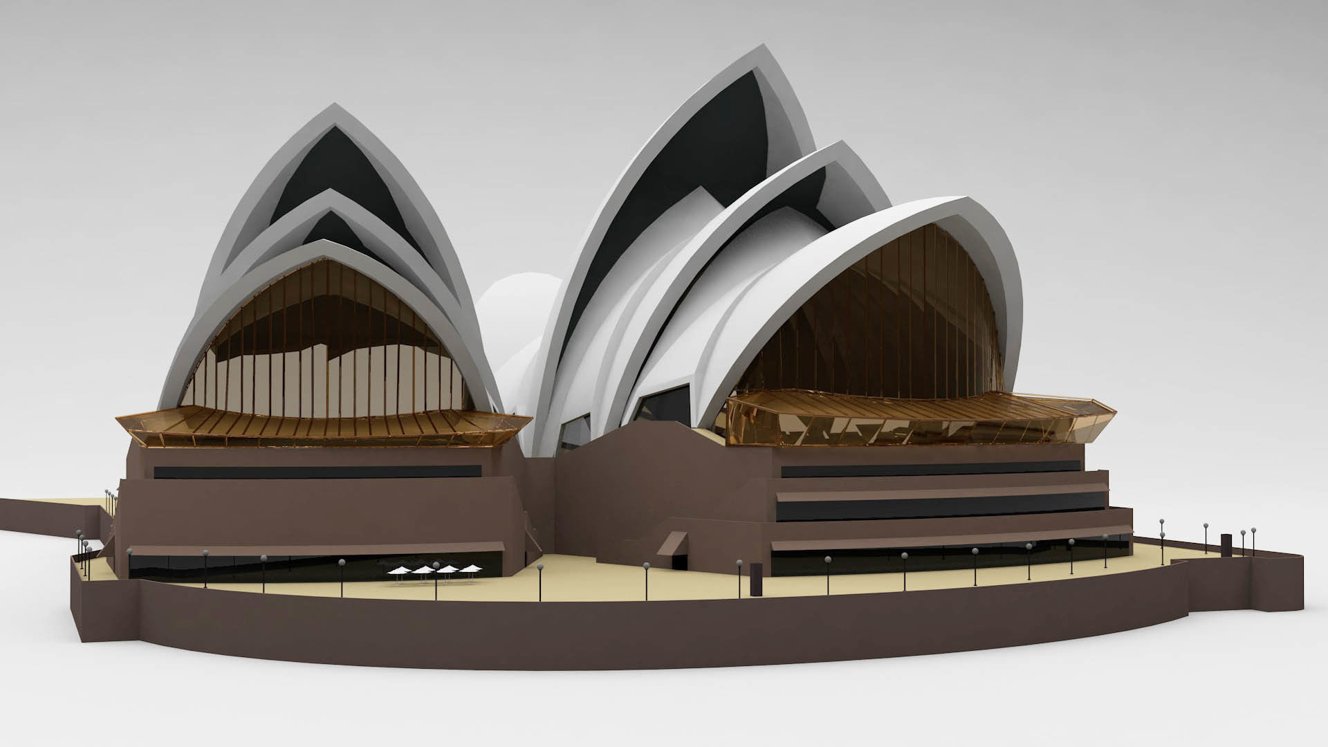 Sidney Opera House 3D model_3
