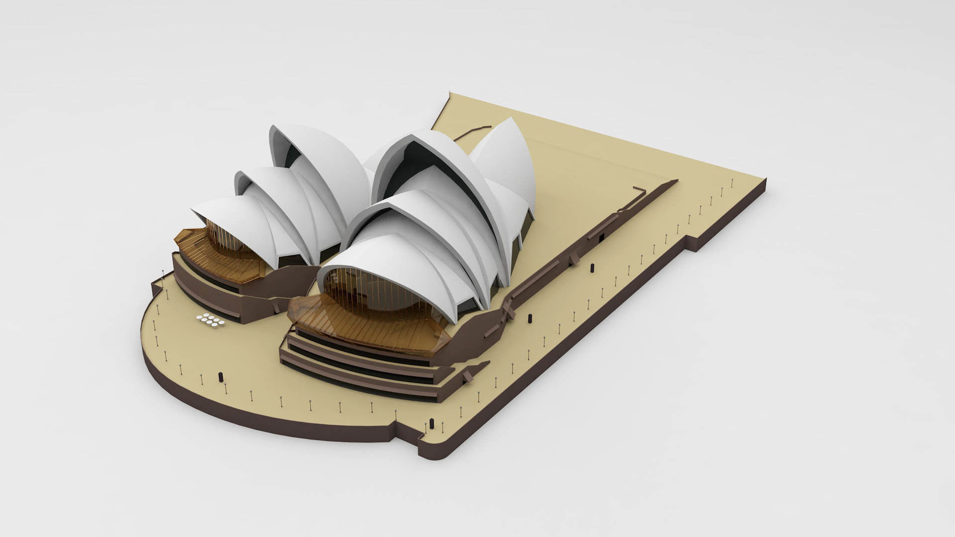 Sidney Opera House 3D model_4