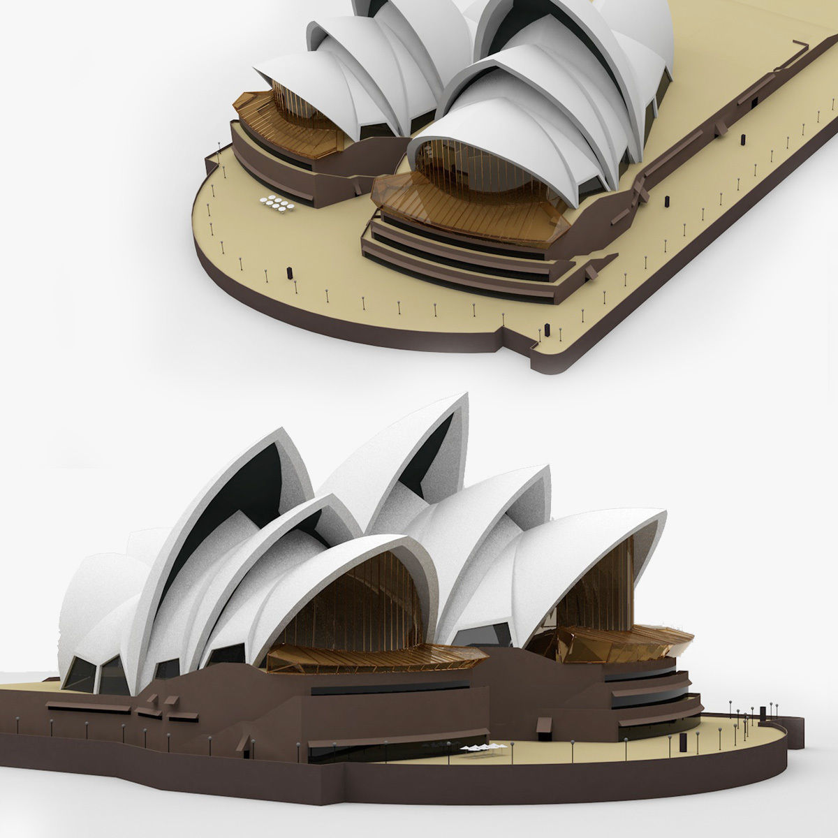 Sidney Opera House 3D model_1