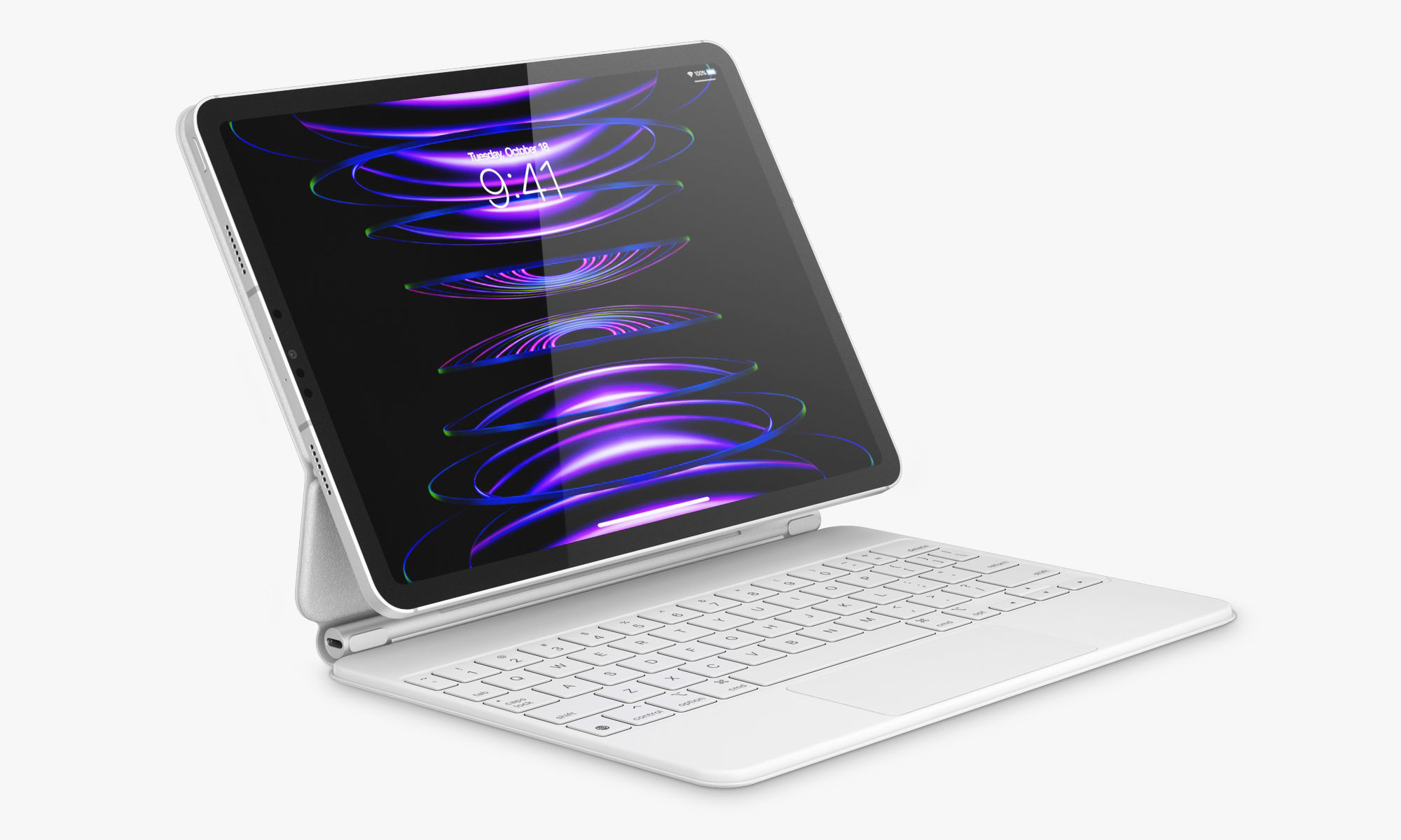 Apple iPad Pro 11-inch M2 and Magic Keyboard 3D model_3