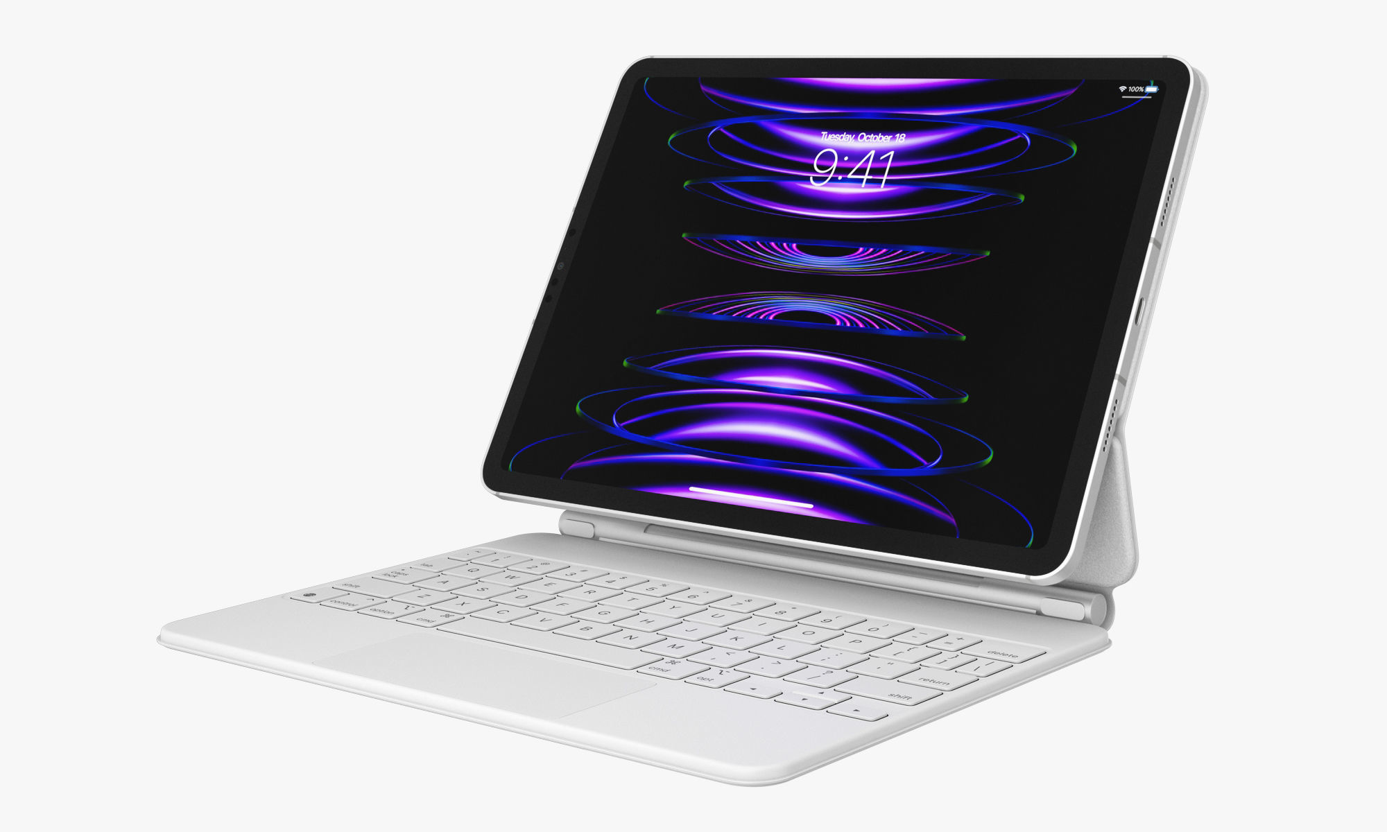 Apple iPad Pro 11-inch M2 and Magic Keyboard 3D model_10