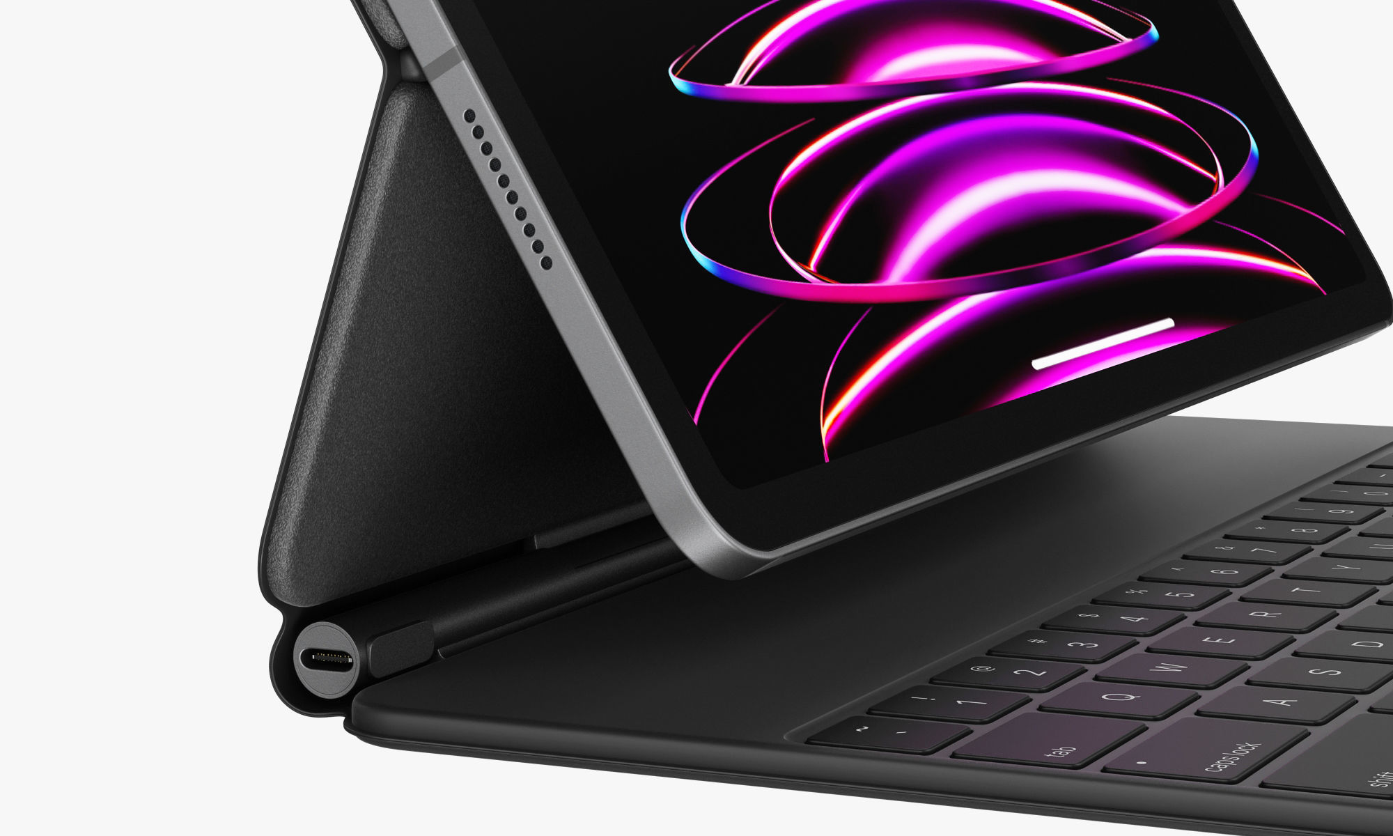 Apple iPad Pro 11-inch M2 and Magic Keyboard 3D model_19