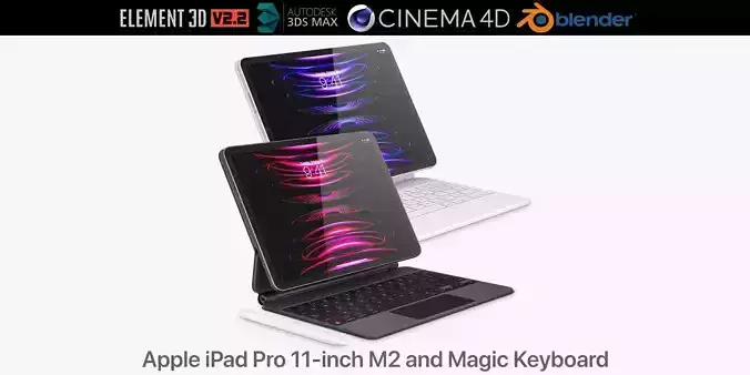 Apple iPad Pro 11-inch M2 and Magic Keyboard